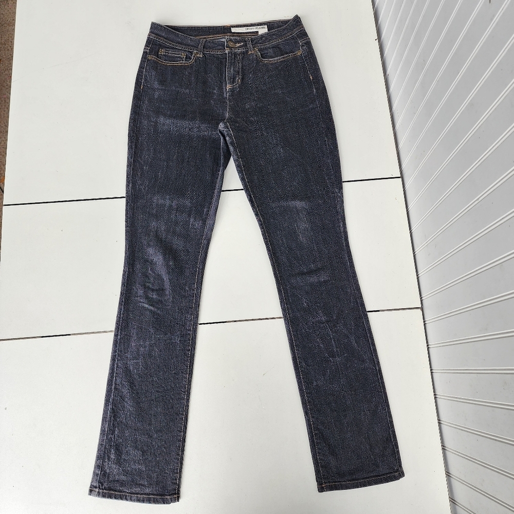 DKNY Skinny Stretch Denim Jeans Women's Black Jeans Cotton Size 6